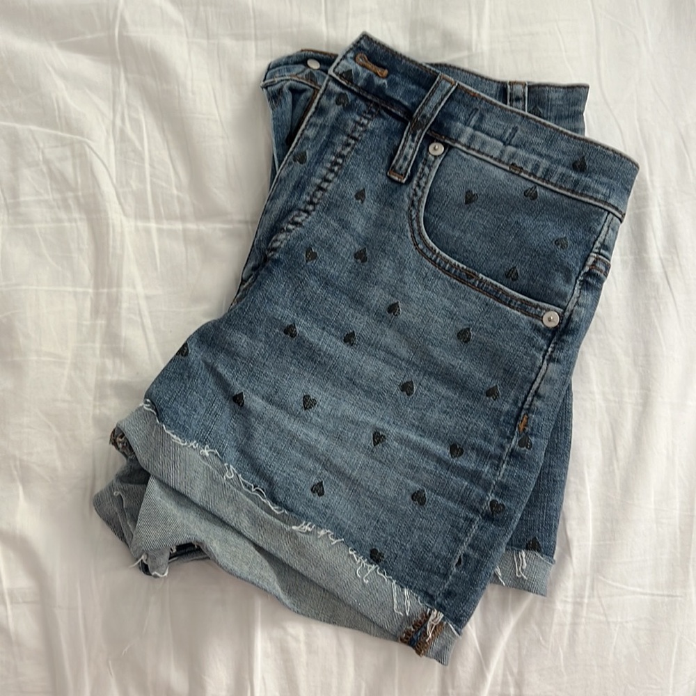 MADEWELL Heart Print Jeans💙🖤